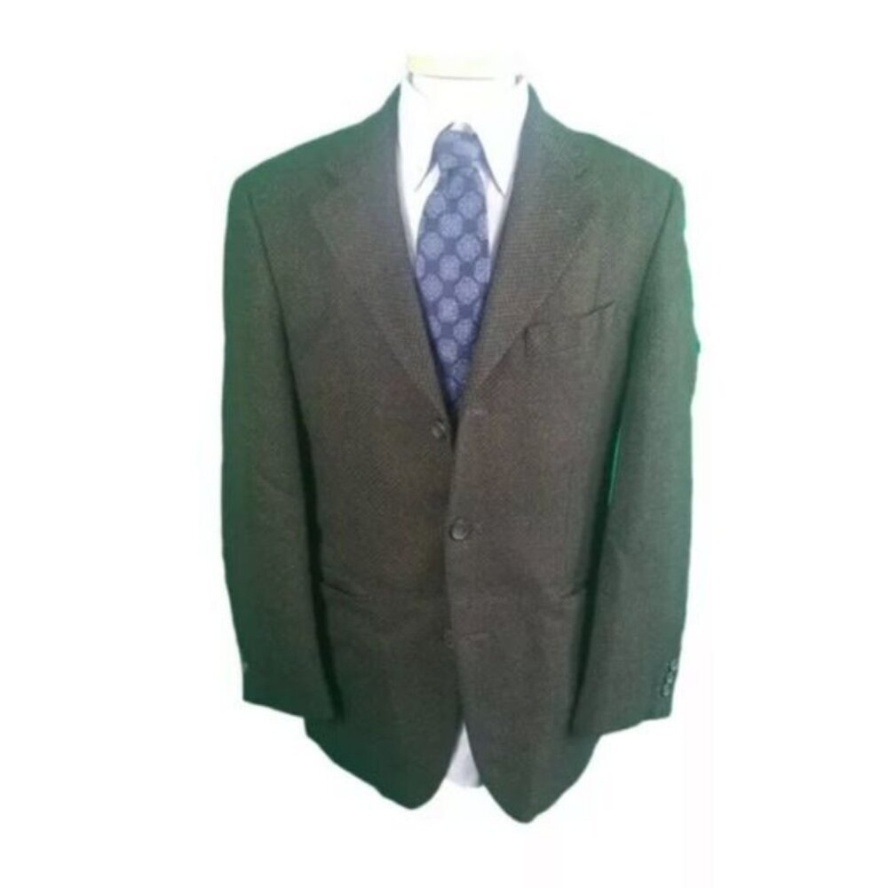 Hugo Boss 41L Green Blazer 100% Wool Made in Italy